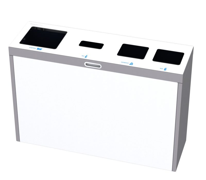 Multilith 4.0 Recycling Station, Entsorgungssystem, Recyclingstationen, Recycling Stationen, Wertstofftrenner, 110l, PET Recycling